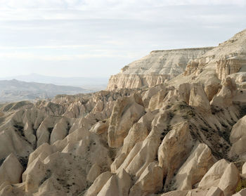 Panoramic view of mountains against sky