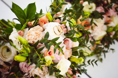 Close-up of rose bouquet