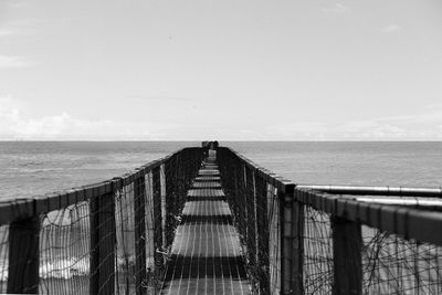 Pier on sea