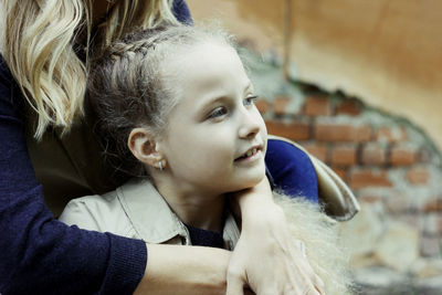 Portrait of a girl looking away