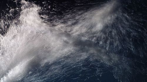 Full frame shot of sea water against sky