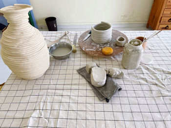 Pottery artist home studio