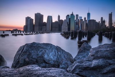 View of city at waterfront