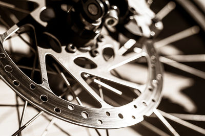 Full frame shot of bicycle wheel