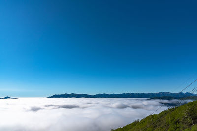 Unkai terrace panorama sea of clouds. tomamu hoshino resort. shimukappu village, hokkaido, japan