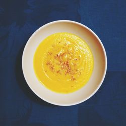 High angle view of food in bowl