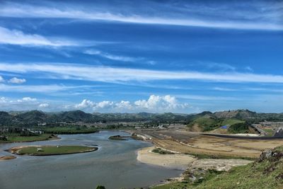 Scenic view of river against sky