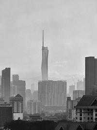 Buildings in city against sky