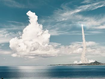 Panoramic view of sea against sky