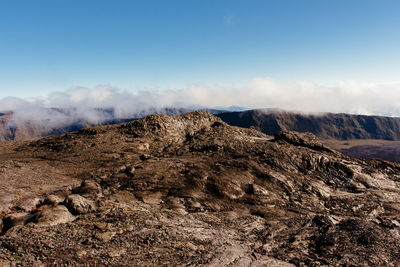 Scenic view of mountain against sky