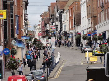 People on city street