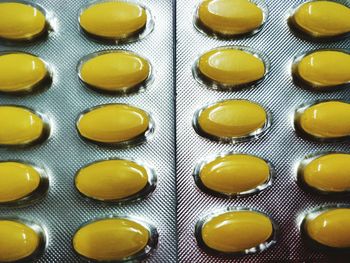 Full frame shot of yellow objects