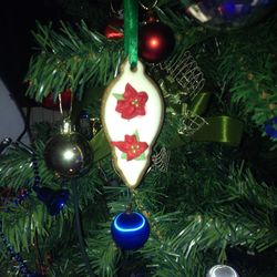 Close-up of christmas ornament