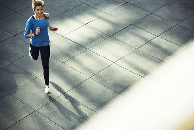 Young jogger running