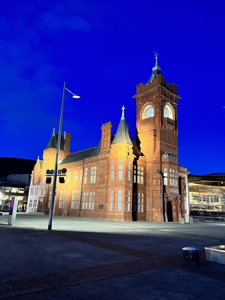 blue, architecture, building exterior, built structure, reflection, city, building, vehicle, travel destinations, nature, sky, no people, clear sky, tower, travel, water, outdoors, history, the past, night