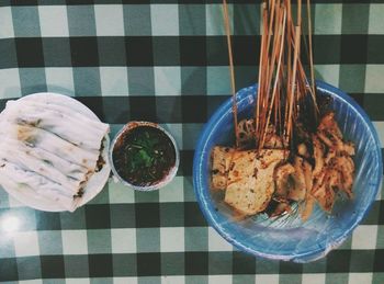 Close-up of served food