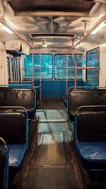 Empty seats in bus