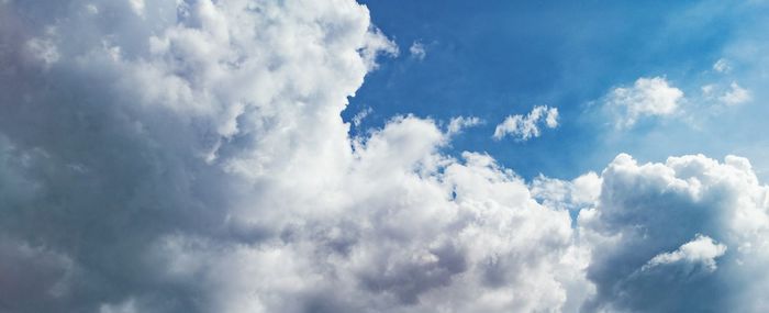Low angle view of clouds in sky