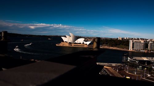 View of city at waterfront