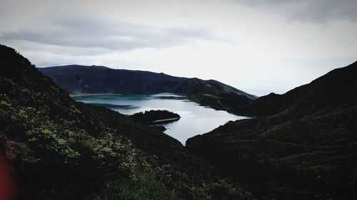 Scenic view of lake in portugal