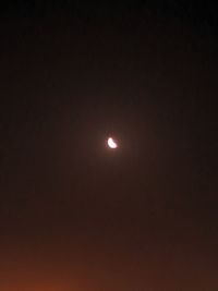 Scenic view of moon against sky at night