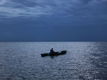 Boats sailing in sea