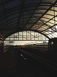 Railroad station platform