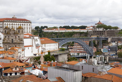 Porto, portugal - june 03 2018 - panoramic view of the cities of porto and vila nova de gaia.