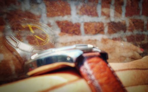 Close-up of food on table