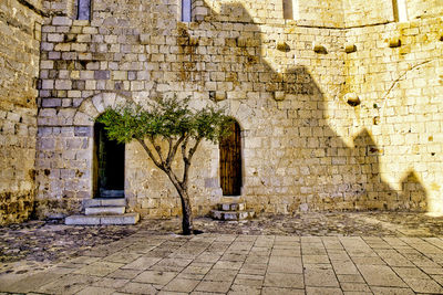 Old ruins of abandoned building