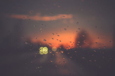 Raindrops on glass window