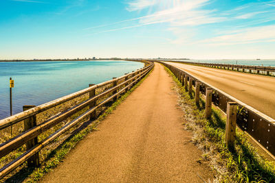 View of empty road against sky