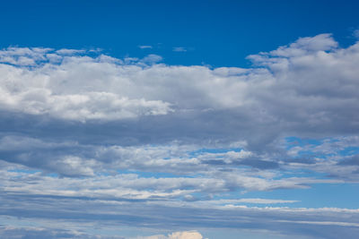 Low angle view of clouds in sky