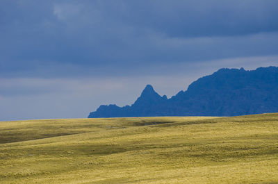 Scenic view of landscape against sky