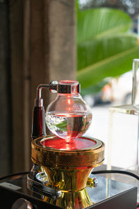 Close-up of drink on table