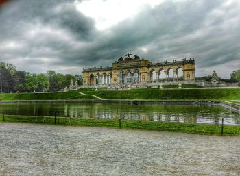 View of historical building against cloudy sky