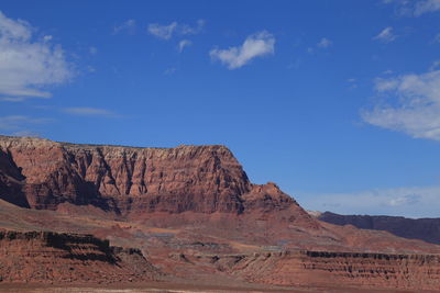 Scenic view of mountain against sky