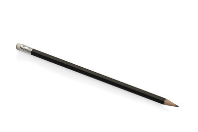 High angle view of pen against white background