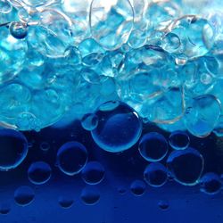 Close-up of bubbles in liquid