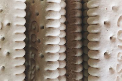 Full frame shot of bread on table