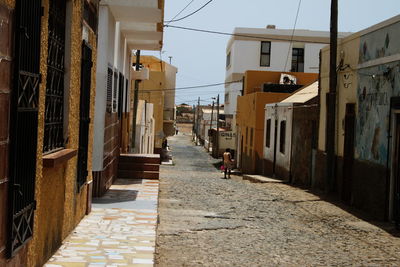 View of residential buildings in city