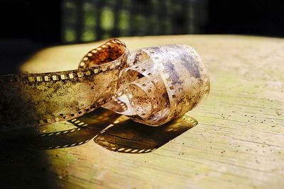 Close-up of wooden object