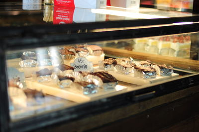 High angle view of food for sale in store