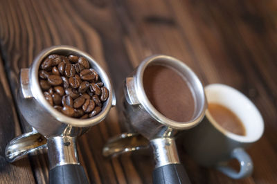 Close-up of coffee on table