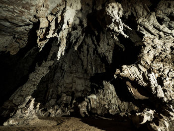 Rock formation in cave