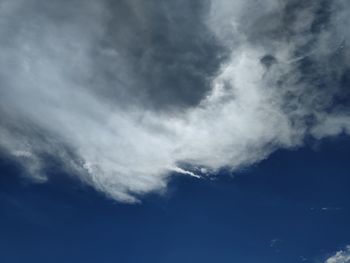 Low angle view of clouds in sky