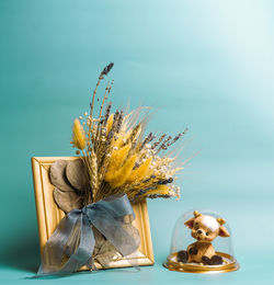 Close-up of vase on table
