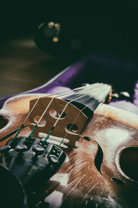 Close-up of guitar