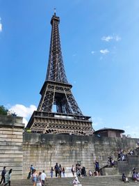 Group of people in front of historical building