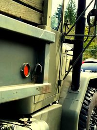 Close-up of machine